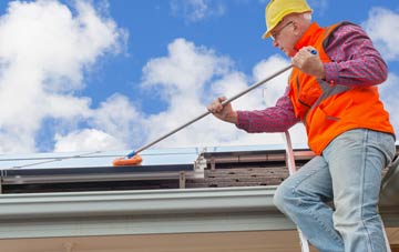 Roos soft wash roof cleaning